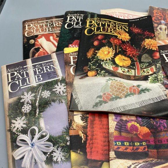 Vintage Annie's Pattern Club Magazine Lot, Quick and Easy Crafting Fun, 1990s - Picture 2 of 3